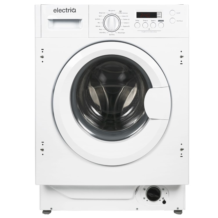 electriQ 9kg 1400rpm Integrated Washing Machine - White