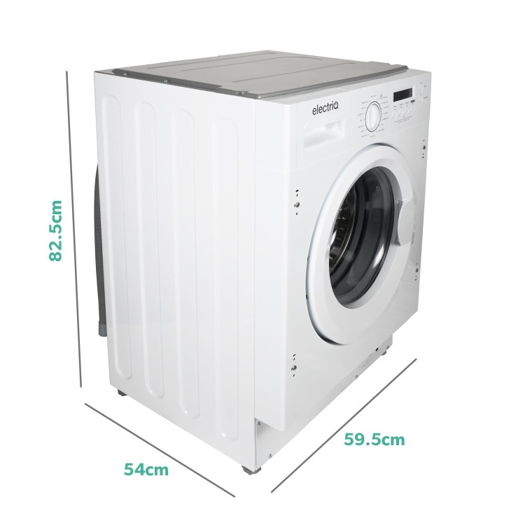 electriQ 9kg 1400rpm Integrated Washing Machine - White