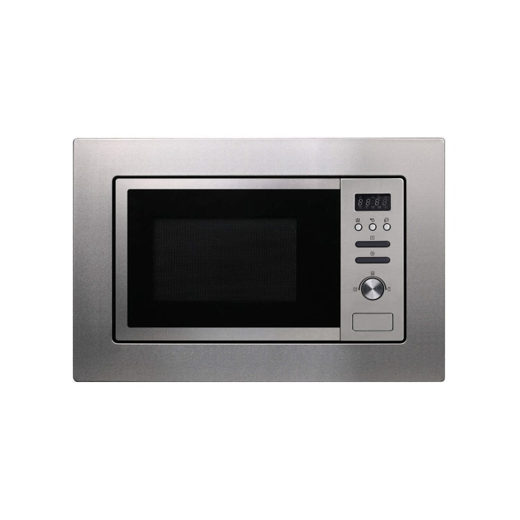 GRADE A1 - As new but box opened - ElectrIQ 20L built-in digital Microwave with Grill in Stainless Steel - 2 Year warranty