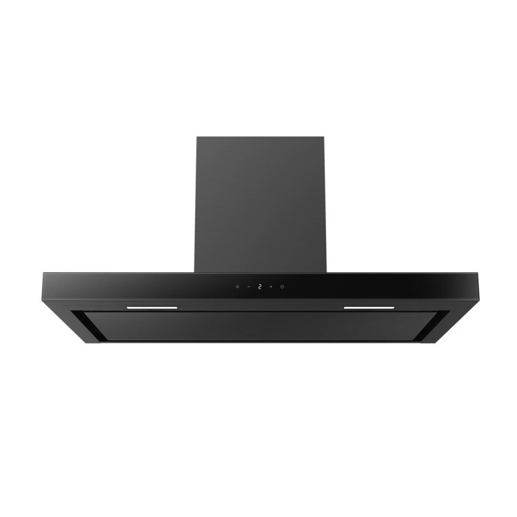 Refurbished electriQ EIQSLIM90LEDMAXBK 90cm Slimline Touch Cooker Hood Black