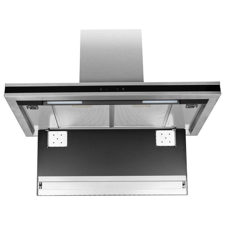 electriQ 90cm Slimline Touch Cooker Hood – Stainless Steel