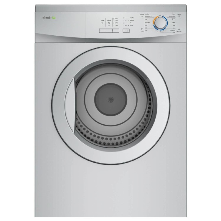 Refurbished electriQ EIQTD7GS Freestanding Vented 7KG Tumble Dryer Silver