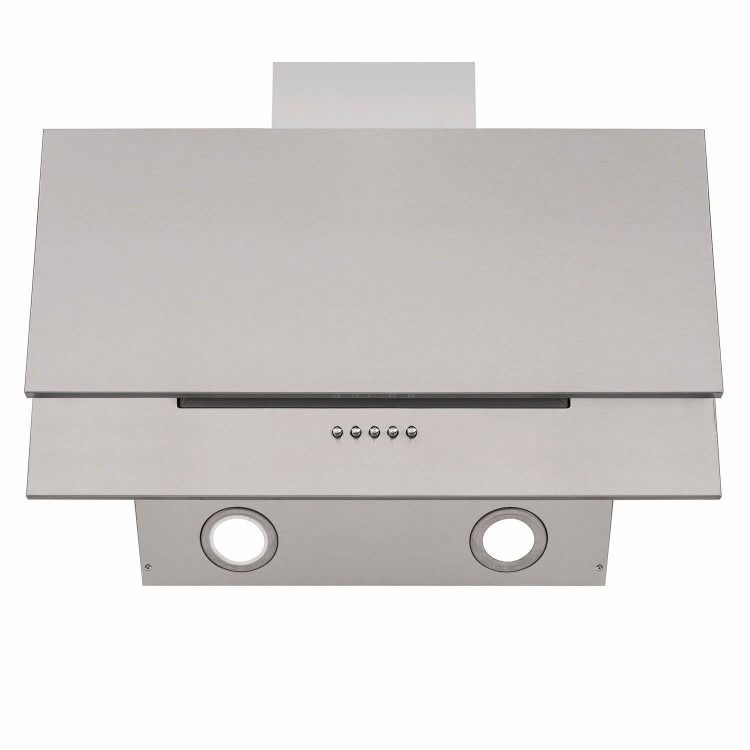 electriQ 60cm Angled Chimney Cooker Hood - Stainless Steel