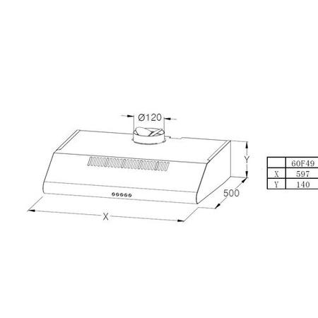 electriQ 60cm White Conventional Visor Cooker Hood Top Venting - 5 Year warranty