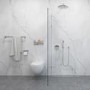 White Athena Marble Wall Panel 600mm with Tongue and Groove - Wetwall