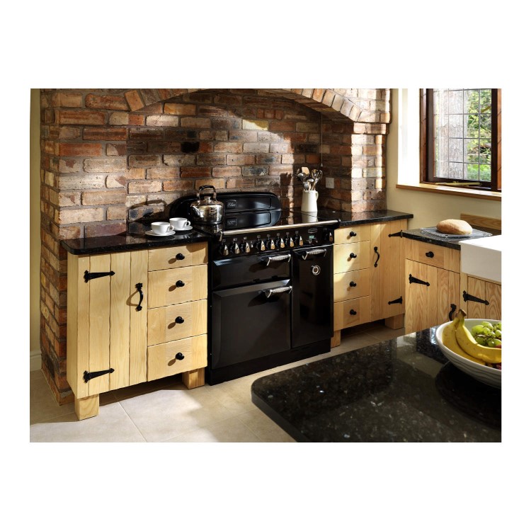 Rangemaster 75200 Elan 90cm Electric Range Cooker With Ceramic Hob - Black