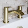 GRADE A1 - Brushed Brass Bath Mixer Tap - Elina