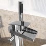 Chrome Freestanding Bath Shower Mixer Tap - Elina