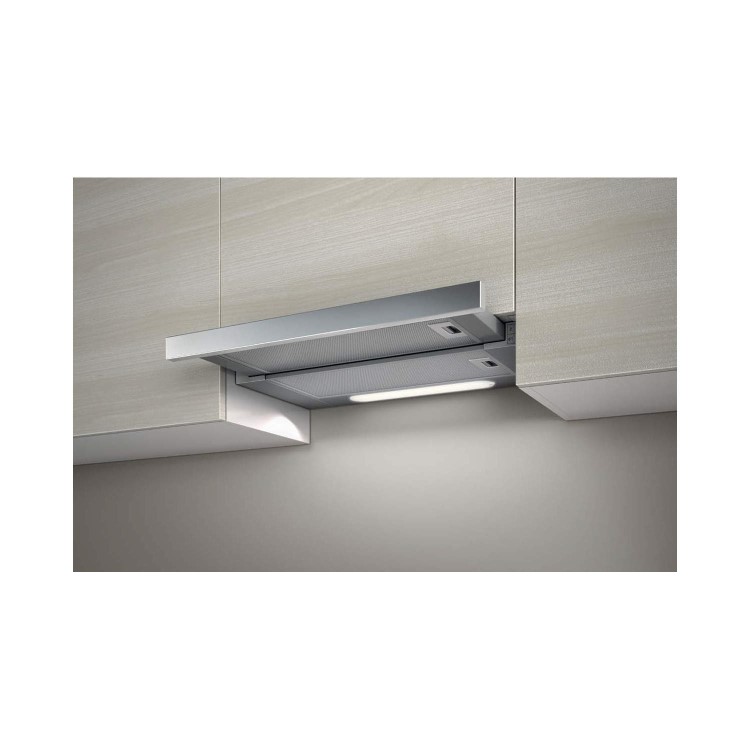 Refurbished Elica Elite ELITE1460 60cm Telescopic Canopy Cooker Hood Stainless Steel