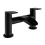 Black Waterfall Basin Mixer Tap & Bath Filler Tap Pack - Elina