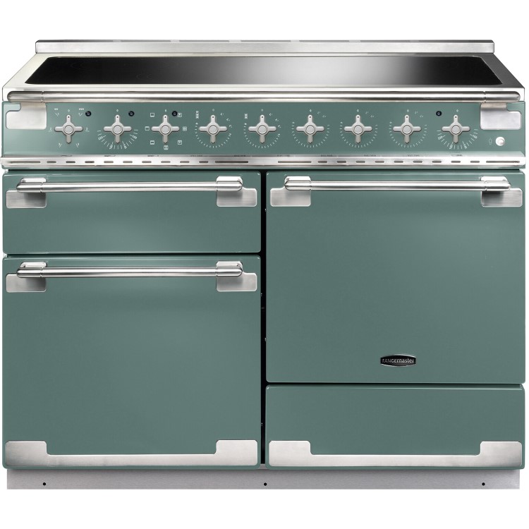 Rangemaster Elise 110cm Electric Induction Range Cooker - Mineral Green