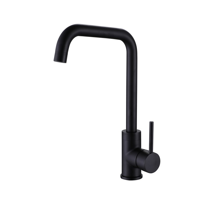 Elwood Single Lever Monobloc Mixer Kitchen Tap- Black