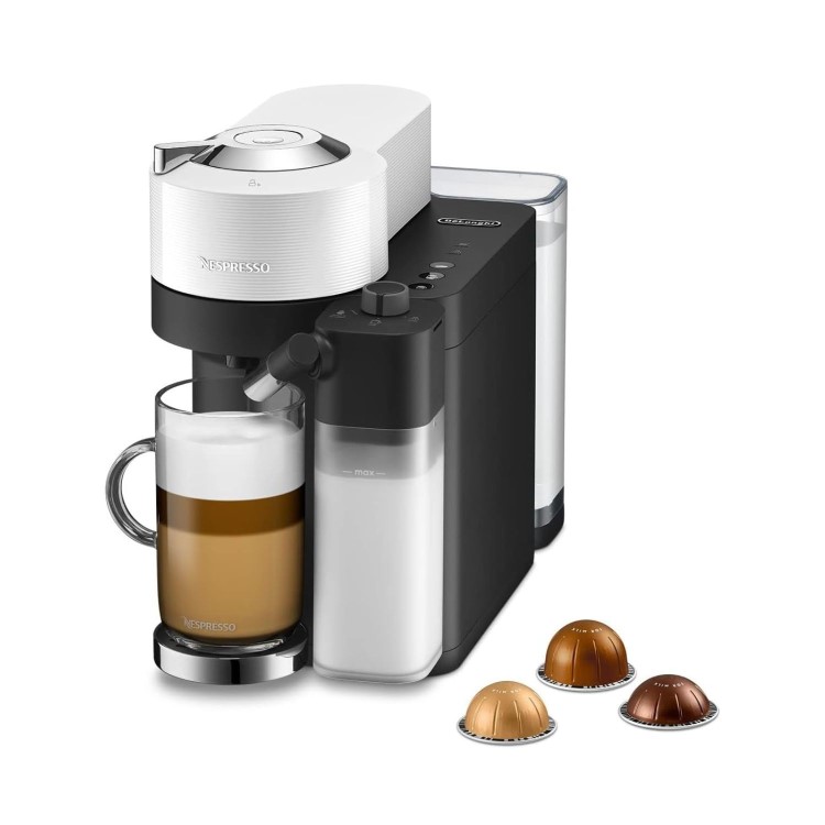 Delonghi Vertuo Lattissima Fully Automatic Nespresso Coffee Machine with Milk Frother - White