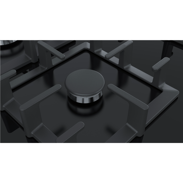 Refurbished Siemens iQ500 EP7A6QB90 75cm 5 Burner Gas On Glass Hob Black