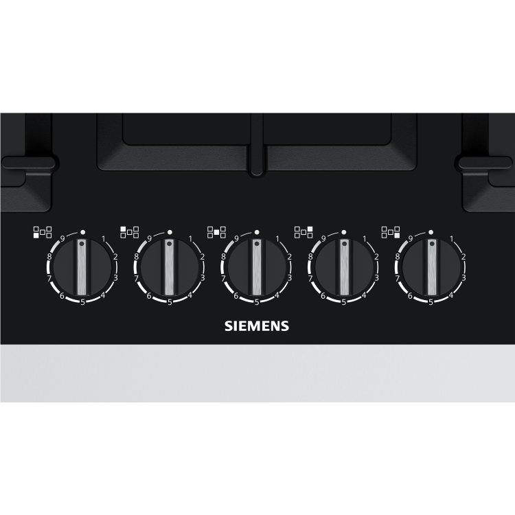 Refurbished Siemens iQ500 EP7A6QB90 75cm 5 Burner Gas On Glass Hob Black