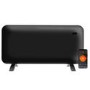 electriQ 2000W Smart Electric Designer Metal Panel Heater - Wall Mountable & Bathroom Safe - Black