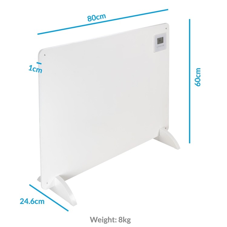 GRADE A2 - Ultraslim Paintable 550 Watt WiFi  Wall Mountable Panel Heater with Smart App