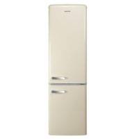 Refurbished electriQ EQ6040RETROCREAMVE Freestanding 244 Litre 60/40 Fridge Freezer Cream