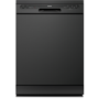 Refurbished electriQ EQ60DWBLACK 12 Place Freestanding Dishwasher Black