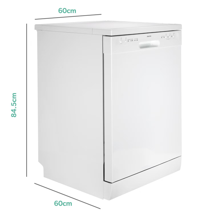 Refurbished electriQ EQ60DW 12 Place Freestanding Dishwasher White