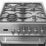 electriQ 60cm Dual Fuel Mini Range Cooker - Stainless Steel