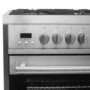 electriQ 60cm Dual Fuel Mini Range Cooker - Stainless Steel