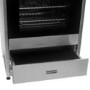 electriQ 60cm Dual Fuel Mini Range Cooker - Stainless Steel