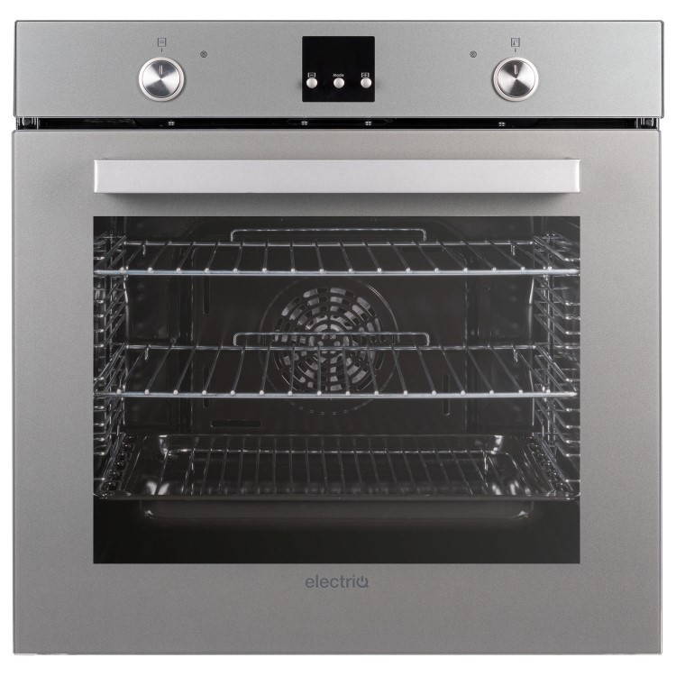 electriQ Plug In Fan Assisted Electric Single Oven - Lunar Grey