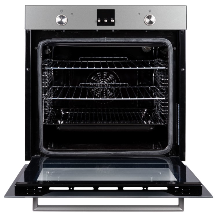 electriQ Plug In Fan Assisted Electric Single Oven - Lunar Grey