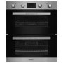 electriQ Built-Under Electric Double Oven - Stainless Steel