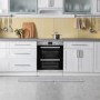 electriQ Built-Under Electric Double Oven - Stainless Steel