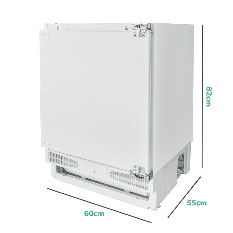 electriQ 133 Litre Integrated Under Counter Fridge