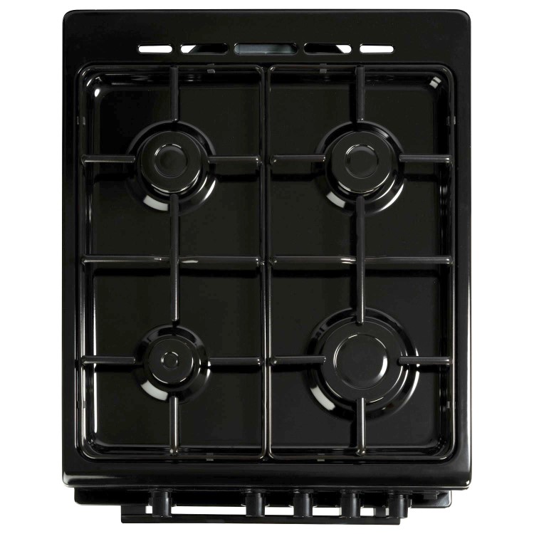 electriQ 60cm Dual Fuel Cooker - Black