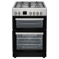 electriQ 60cm Dual Fuel Cooker - Stainless Steel