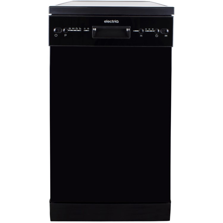 electriQ Freestanding Slimline Dishwasher - Black