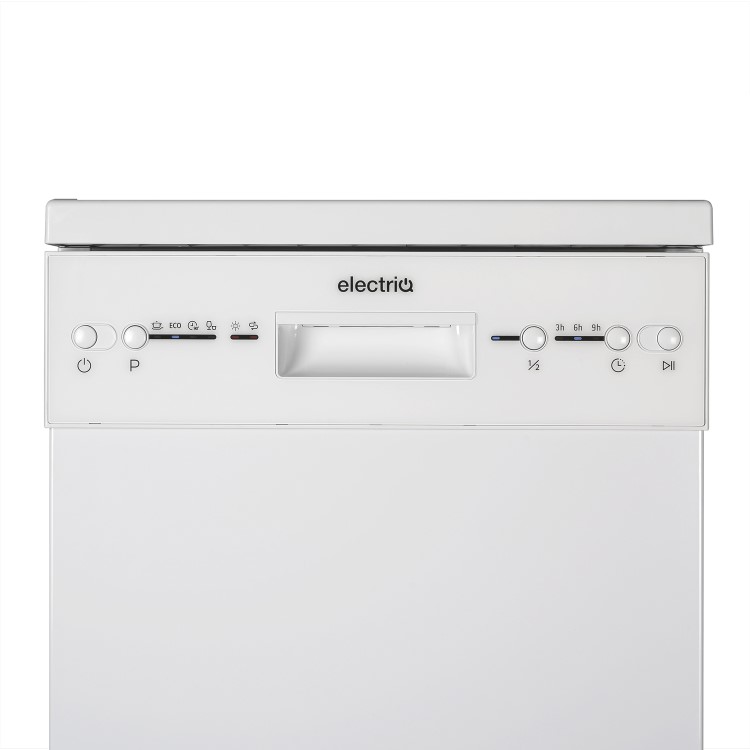 electriQ Freestanding Slimline Dishwasher - White