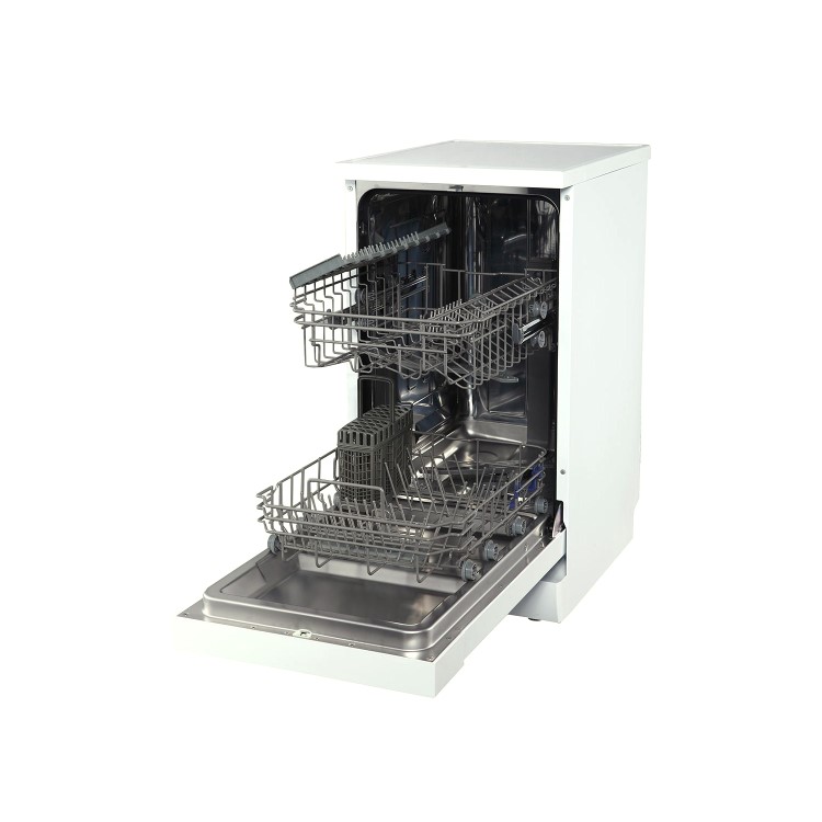 electriQ Freestanding Slimline Dishwasher - White