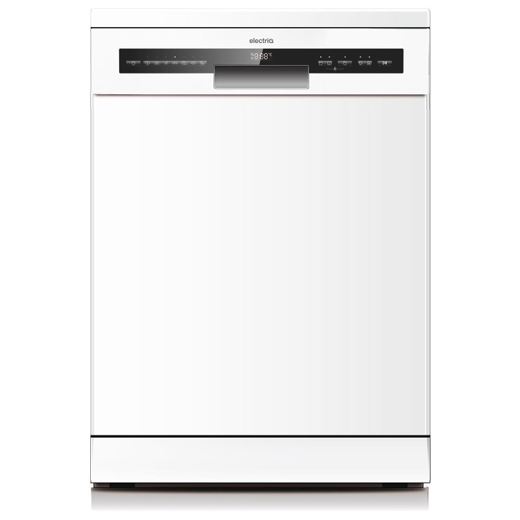 Refurbished electriQ Series 2 EQDW60PW 14 Place Freestanding Dishwasher White