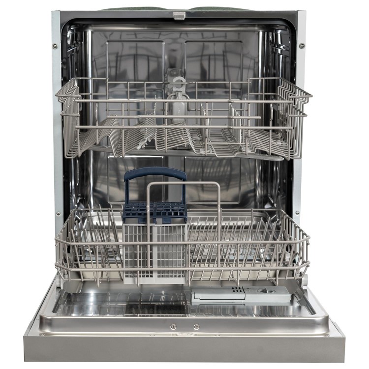 electriQ Semi Integrated Dishwasher - Stainless steel