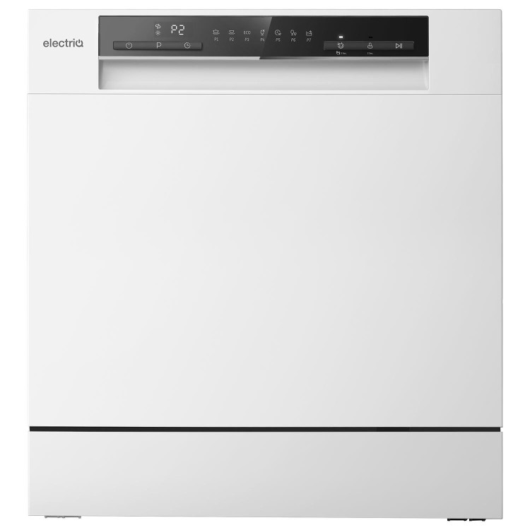 Refurbished electriQ EQDWTTXL 8 Place Table Top Dishwasher White