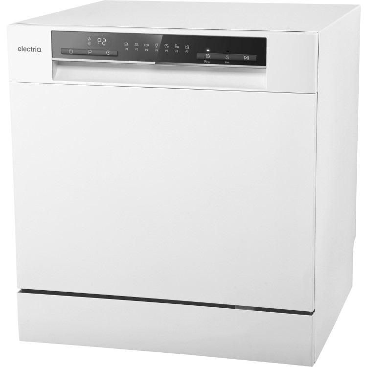 electriQ XL Mini Table Top Dishwasher - White