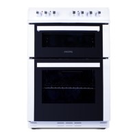 electriQ 60cm Double Oven Electric Cooker - White