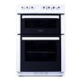 electriQ 60cm Double Oven Electric Cooker - White