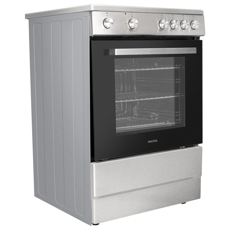 electriQ 60cm Electric Cooker - Stainless Steel