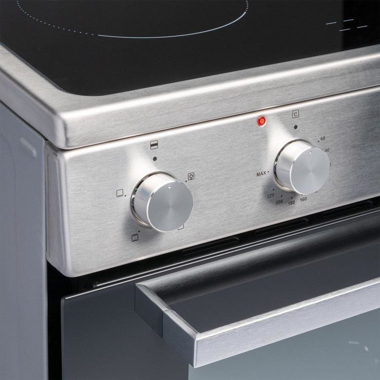 electriQ 60cm Electric Cooker - Stainless Steel