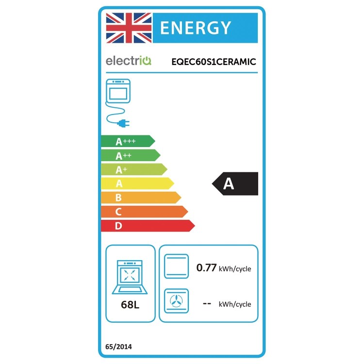 electriQ 60cm Electric Cooker - Stainless Steel