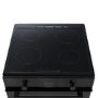 electriQ 60cm Single Oven Cooker with Induction Hob - Black