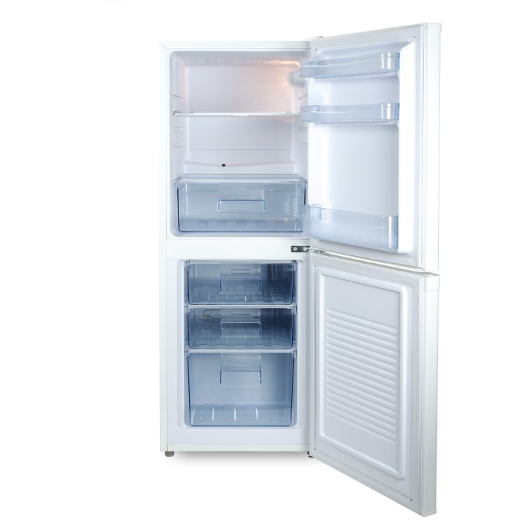 electriQ 155 Litre 50/50 Freestanding Fridge Freezer - White