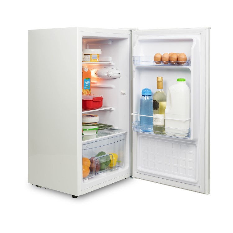 electriQ 61 Litre Freestanding Under Counter Larder Fridge - White