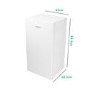 electriQ 61 Litre Freestanding Under Counter Larder Fridge - White